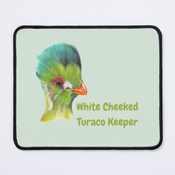 Item preview, White Cheeked Turaco Keeper designed and sold by Meggie-moos.