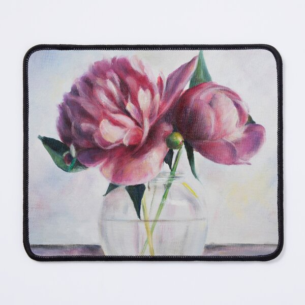 Item preview, Peonies in a glass vase designed and sold by GoldsteinART.