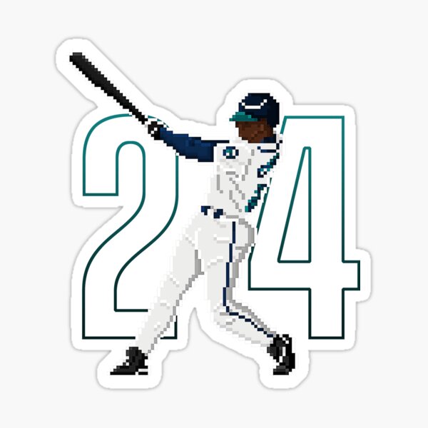 Ken Griffey Jr, Baseball Mens #24 Sticker for Sale by Marzouqi