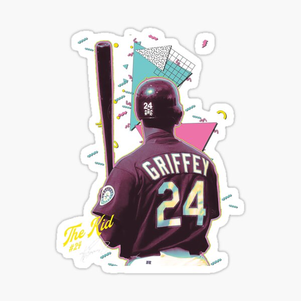 Ken Griffey Jr, Baseball Mens #24 Sticker for Sale by Marzouqi