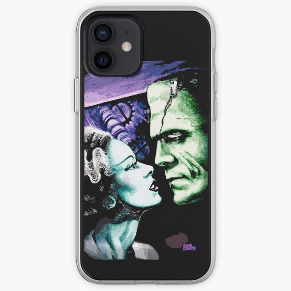 La novia y Frankie Monsters enamorados Funda blanda para iPhone