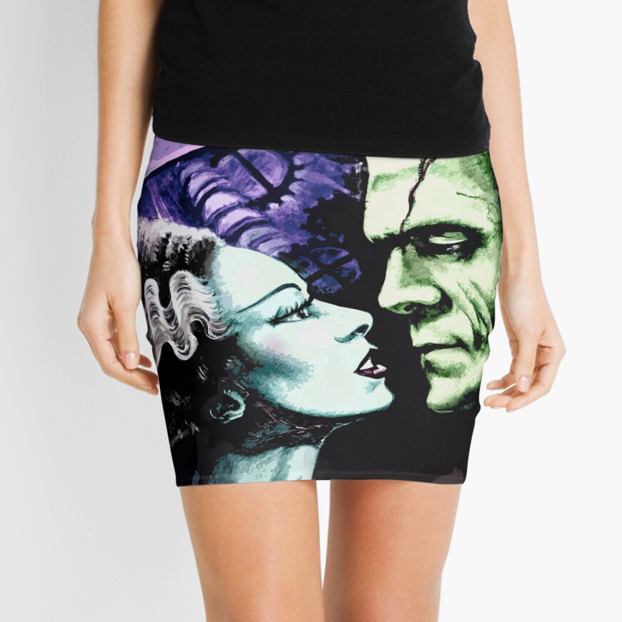 Bride & Frankie Monsters in Love Mini Skirt