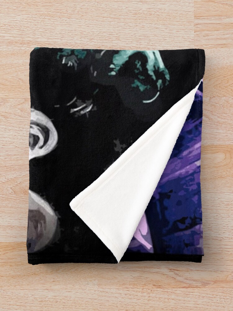 Alternate view of Bride & Frankie Monsters in Love Throw Blanket
