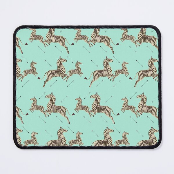Item preview, Zebra Wallpaper - Seafoam green - Royal Tenenbaums Margot designed and sold by SydneyKoffler.