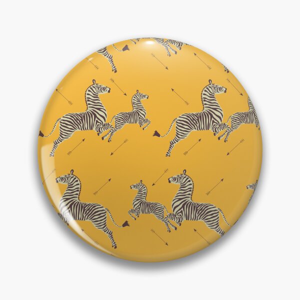 Item preview, Zebra Wallpaper - Mustard Yellow - Royal Tenenbaums Margot designed and sold by SydneyKoffler.