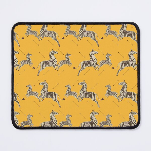 Item preview, Zebra Wallpaper - Mustard Yellow - Royal Tenenbaums Margot designed and sold by SydneyKoffler.
