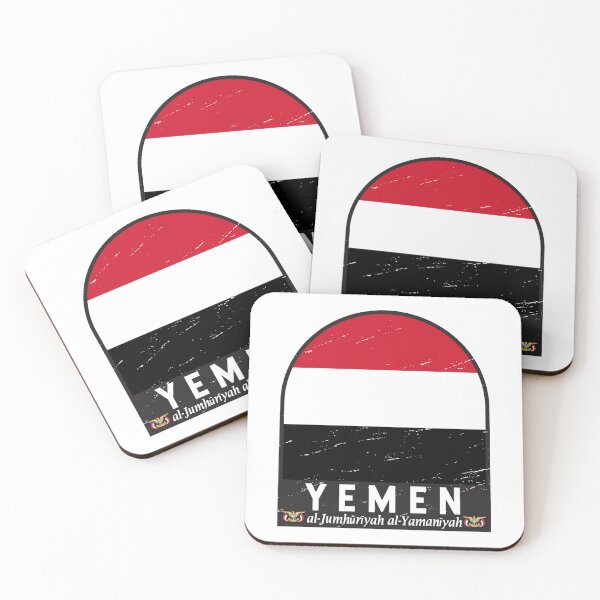 Item preview, Yemen Flag Emblem Distressed Vintage designed and sold by KrisSidDesigns.