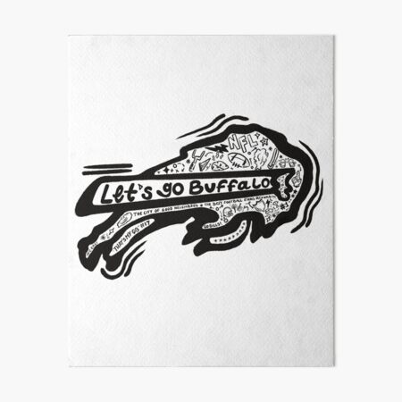 let's go buffalo Sticker for Sale by NovaTees