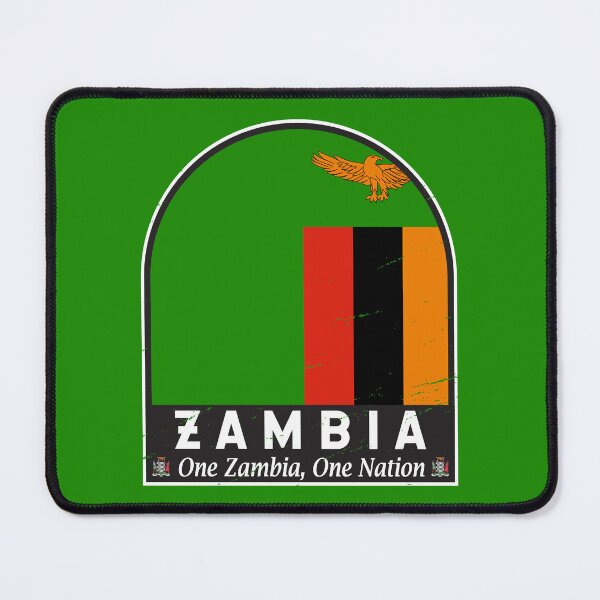 Item preview, Zambia Flag Emblem Distressed Vintage designed and sold by KrisSidDesigns.