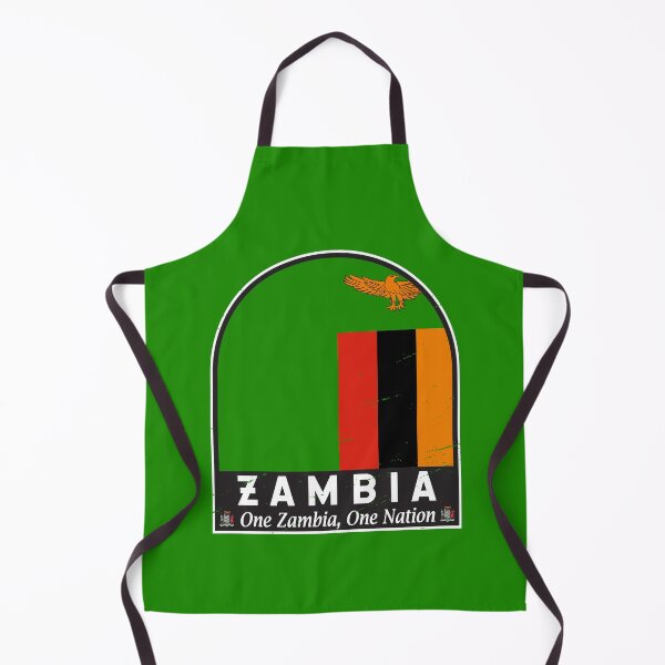Item preview, Zambia Flag Emblem Distressed Vintage designed and sold by KrisSidDesigns.
