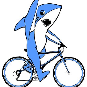 Artwork thumbnail, Bicycle Riding Left Shark by EthosWear