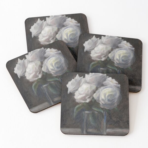 Item preview, White roses designed and sold by GoldsteinART.