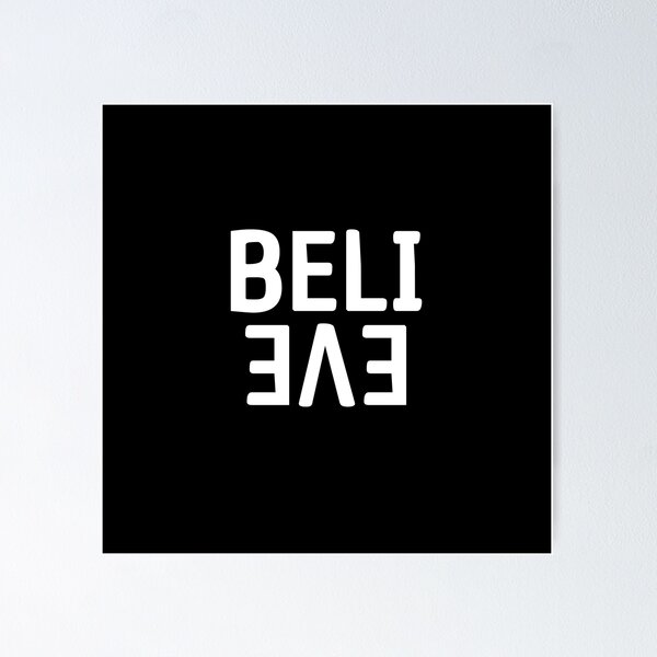Item preview, Believe - Reverse Typography designed and sold by TYC-Shop.