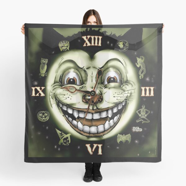 Item preview, Black Cat 13 Halloween Clock designed and sold by monstermangraphic.