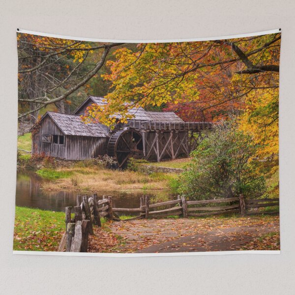 Item preview, Mabry Mill Virginia in the Autumn   designed and sold by ThreadsNouveau.