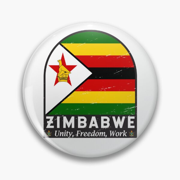 Item preview, Zimbabwe Flag Emblem Distressed Vintage designed and sold by KrisSidDesigns.
