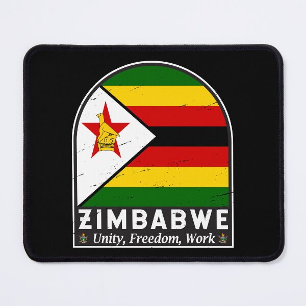 Item preview, Zimbabwe Flag Emblem Distressed Vintage designed and sold by KrisSidDesigns.