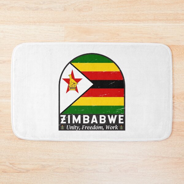Item preview, Zimbabwe Flag Emblem Distressed Vintage designed and sold by KrisSidDesigns.