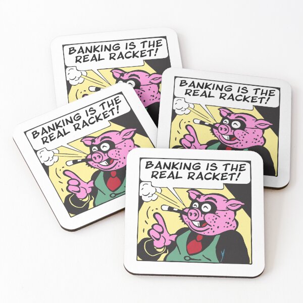 Item preview, Retro Comic Book Robber Pig - Banking Joke designed and sold by chrisrivait.