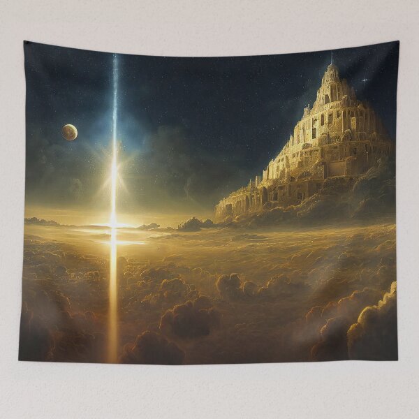 Artikelvorschau, Turmbau zu Babel unter Wolken entworfen und verkauft von OccultDreams.
