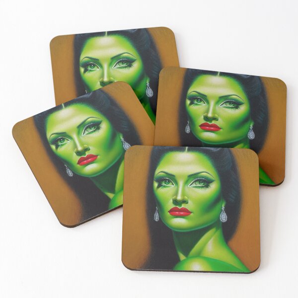 Item preview, My Homage to Vladimir Tretchikoff's green lady designed and sold by The-11th-Floor.