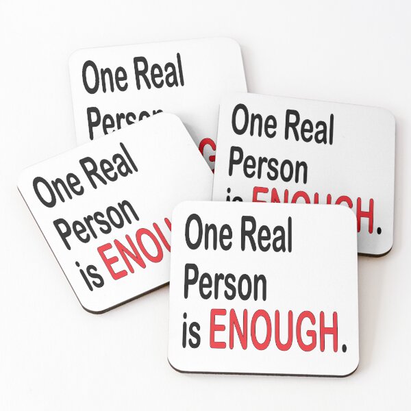 Item preview, One Real Person is Enough designed and sold by Positive Mindzet!.