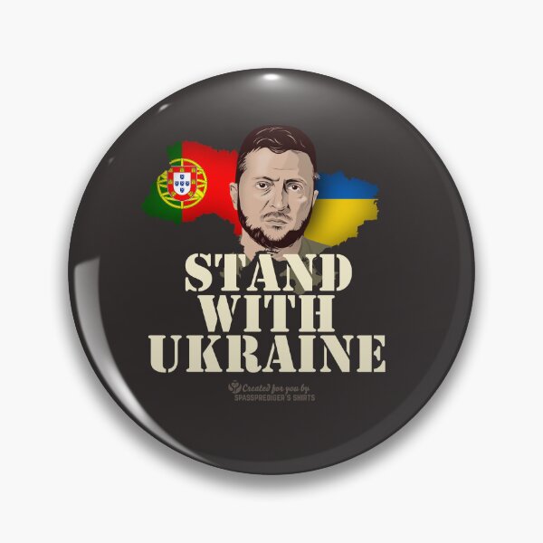 Artikelvorschau, Selenskyj Stand with Ukraine Portugal entworfen und verkauft von Spassprediger.