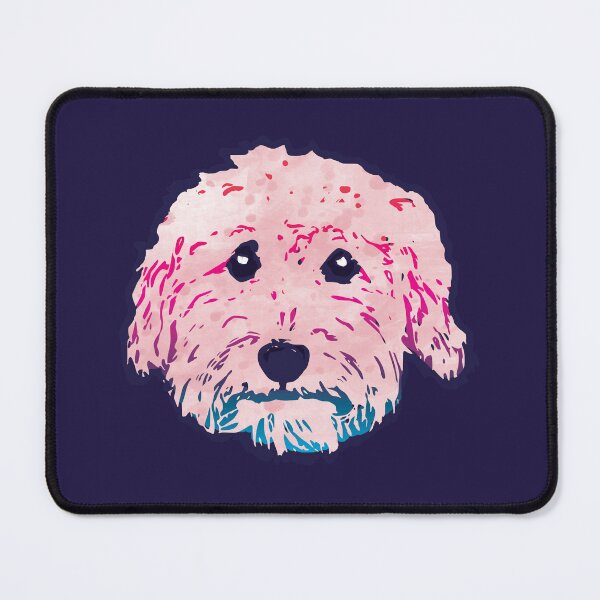 Item preview, Goldendoodle! Labradoodle! Adorable doodle teddy bear dog - in pink and multi colors designed and sold by smooshfaceutd.