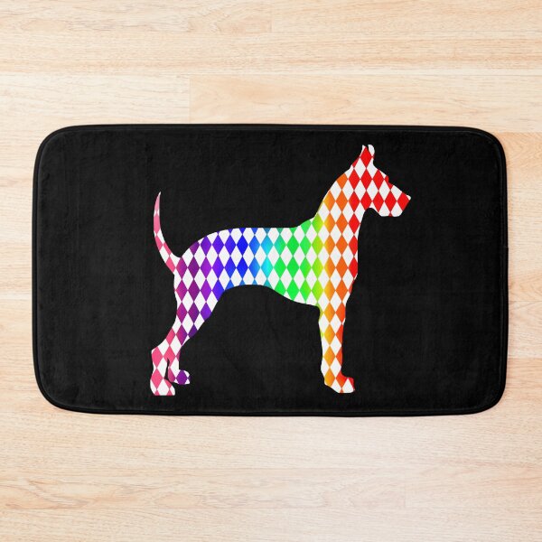 Item preview, Colorful Rainbow Harlequin Great Dane Silhouette designed and sold by Deborah Camp.