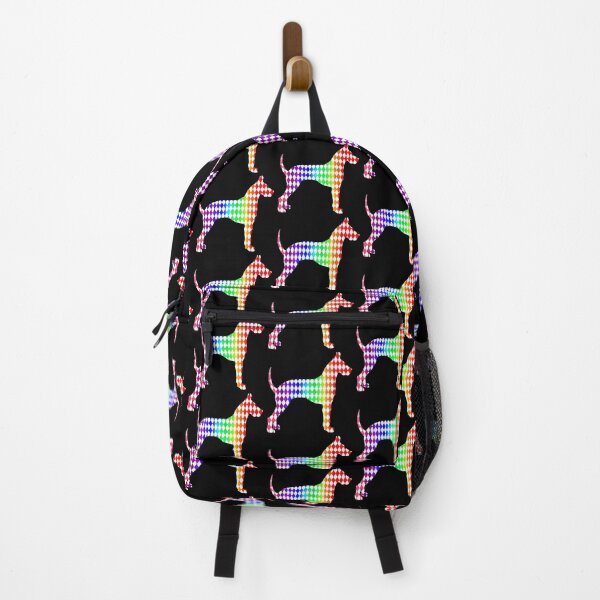Item preview, Colorful Rainbow Harlequin Great Dane Silhouette designed and sold by Deborah Camp.