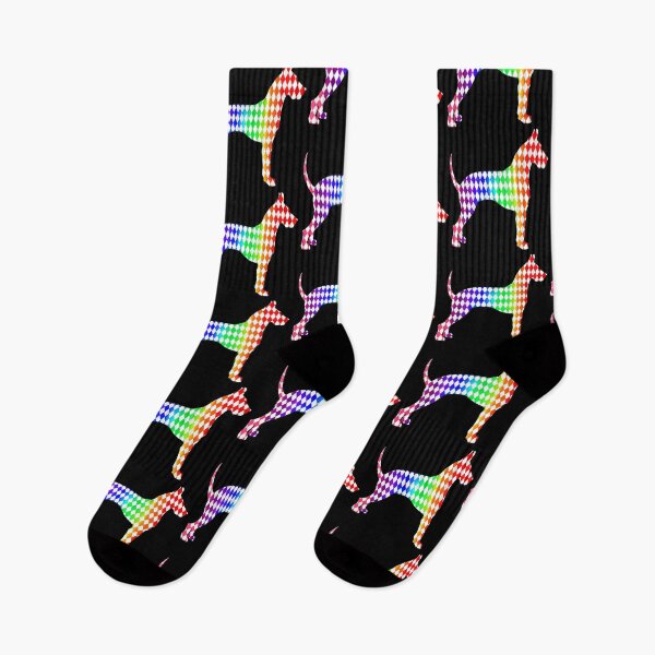 Item preview, Colorful Rainbow Harlequin Great Dane Silhouette designed and sold by Deborah Camp.