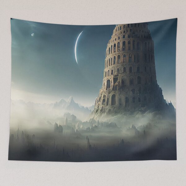 Item preview, Misty Morning Tower designed and sold by OccultDreams.
