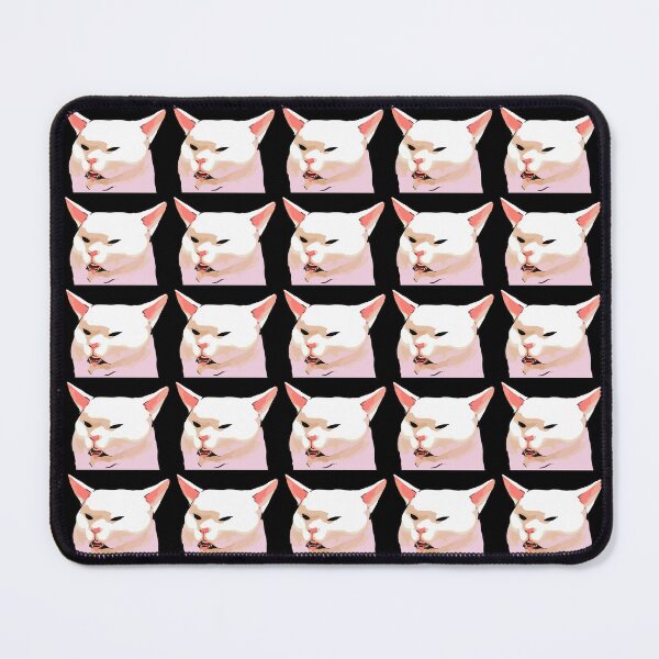 Item preview, Cursed Cat Images, Woman Yelling at Cat Meme designed and sold by printify.