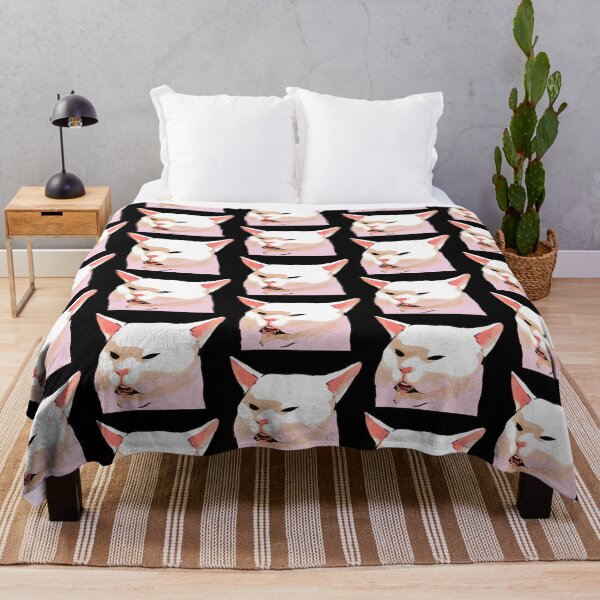 Item preview, Cursed Cat Images, Woman Yelling at Cat Meme designed and sold by printify.