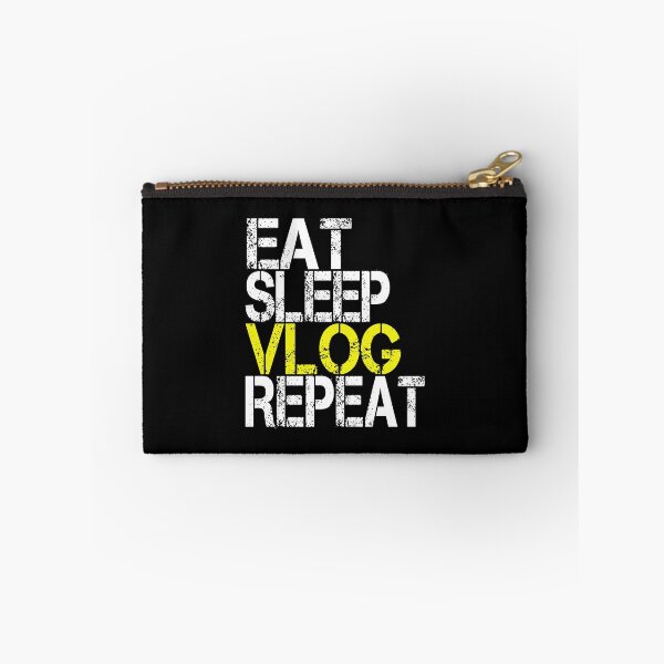 Artikelvorschau, Eat Sleep Vlog Wiederholung, Grunge entworfen und verkauft von ACC .