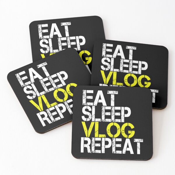 Item preview, Eat Sleep Vlog Repeat, Grunge  designed and sold by ACC .
