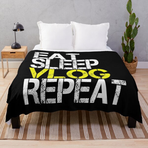 Item preview, Eat Sleep Vlog Repeat, Grunge  designed and sold by ACC .