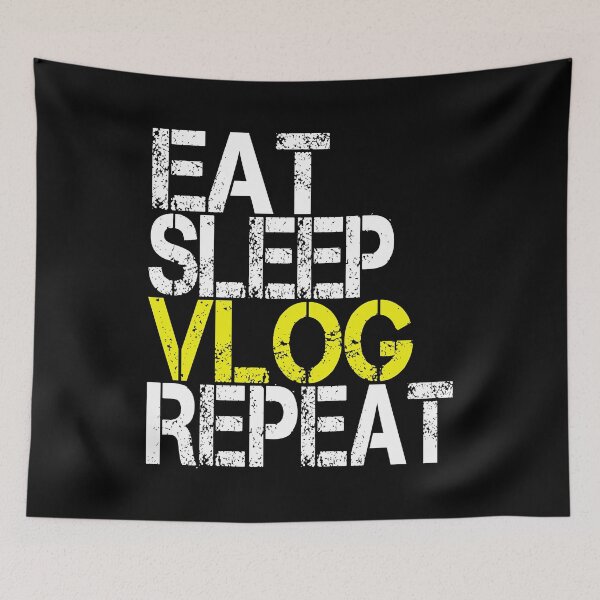 Item preview, Eat Sleep Vlog Repeat, Grunge  designed and sold by ACC .