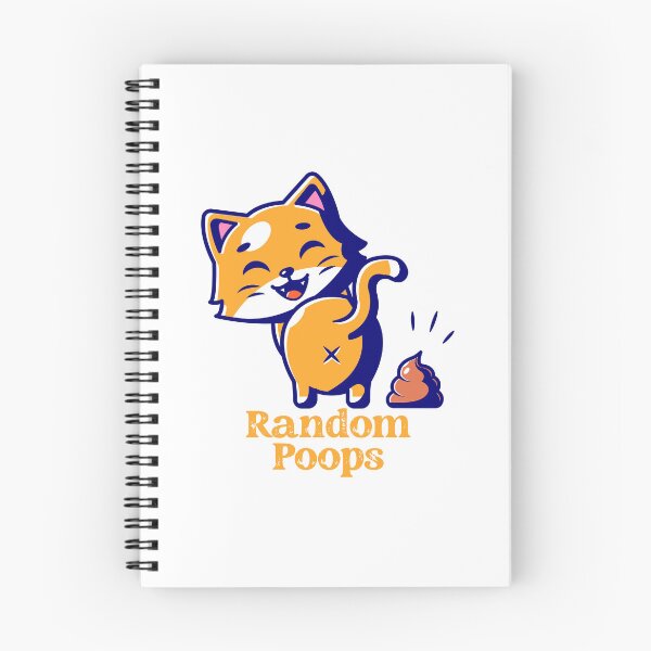 Item preview, Random Poops Funny Pooping Cat designed and sold by PeachesMommy.