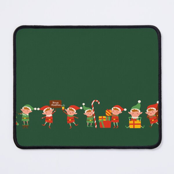 Item preview, Cute Elves Merry Christmas Emerald Green Gift Design designed and sold by DigitalMandy.