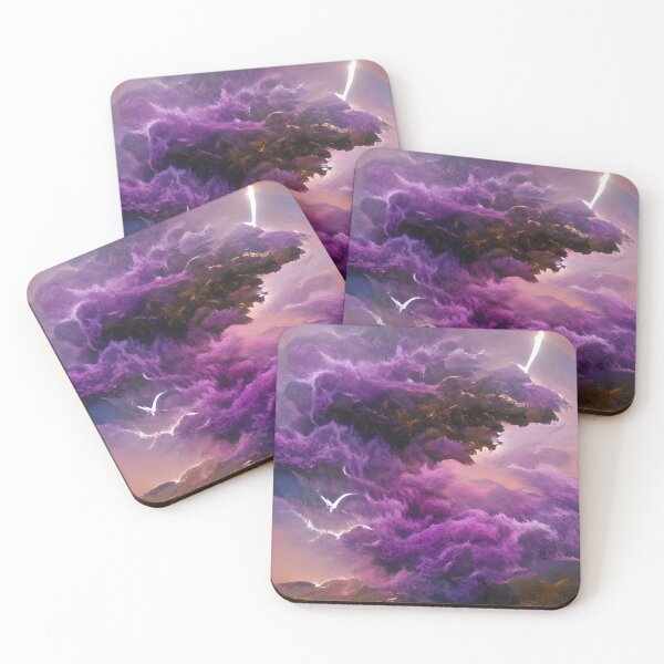 Aperçu de l'œuvre Nuages violets créée et vendue par CustomFitsCF.