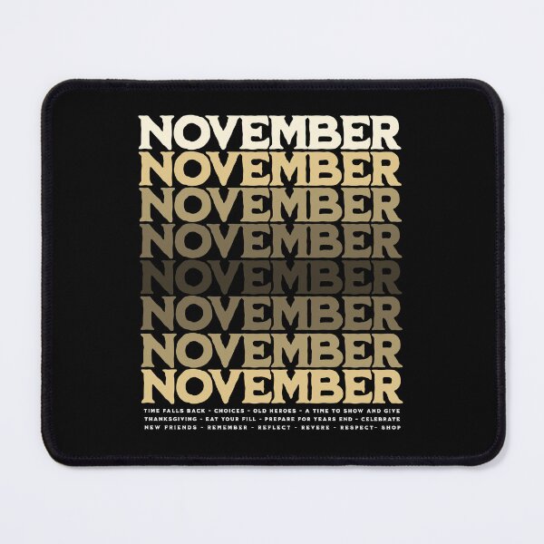Item preview, November Text Stack - Days, Dates, Thoughts, and Traditions designed and sold by potluck.