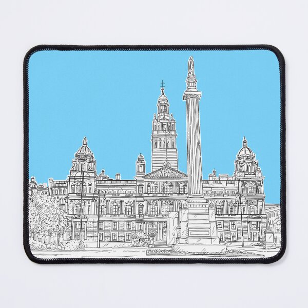 Item preview, George Square, Glasgow (Scotland) - pale blue colour pop version designed and sold by Adam Regester.