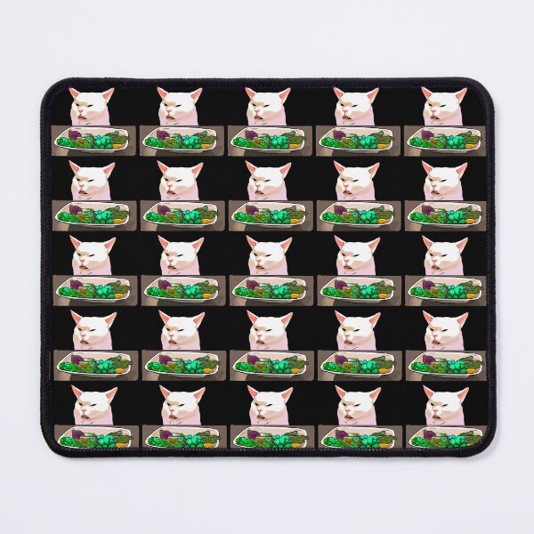 Item preview, Woman Yelling at Cat Meme, Cursed Cat Images designed and sold by printify.