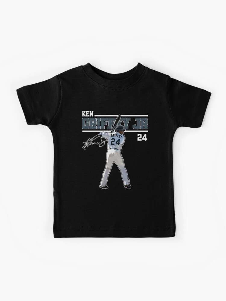 Ken Griffey Jr The Kid Basketball Legend Signature Vintage Retro 80s 90s  Bootleg Rap Style - Ken Griffey Jr - Long Sleeve T-Shirt