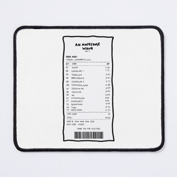 Item preview, Alt-j An Awesome Wave Receipt  designed and sold by marnilauren.