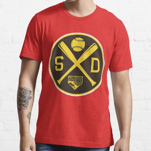 San Diego Padres San Diego Padres San Diego Padres Retro Essential T-Shirt  for Sale by mixwashuk9