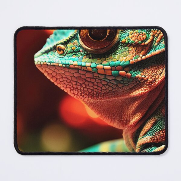 Item preview, Painting of a colorful chameleon designed and sold by RK - Shop.