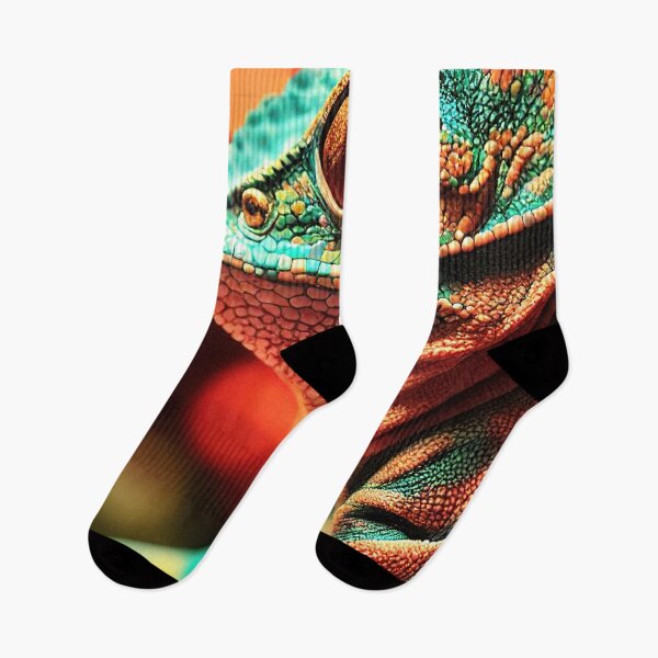 Item preview, Painting of a colorful chameleon designed and sold by RK - Shop.