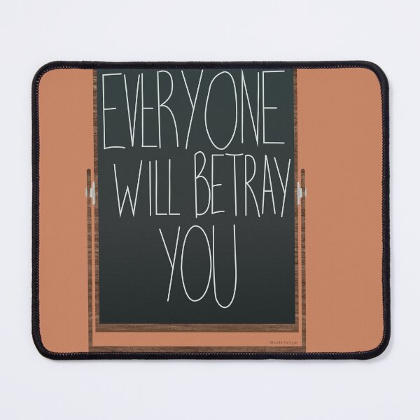 Item preview, Everyone will betray you- element from 'Anti-Hero' song video (by Taylor Swift, Album 'Midnights') designed and sold by ShubhiDesigns.